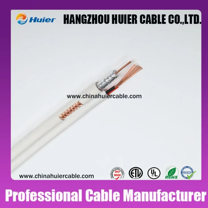 Indoor / Outdoor RG59+Power RG59 Siamese RG59+DC Coaxial Cable